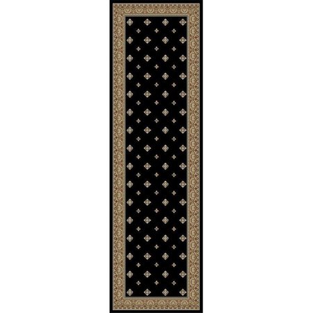 CONCORD GLOBAL 7 ft. 10 in. x 10 ft. 10 in. Ankara Pin Dot - Black 63037